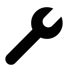 扳手平面矢量图标照片