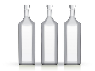 透明瓶模拟矢量