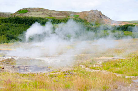 Geysir Strokkur欧洲最大的喷泉