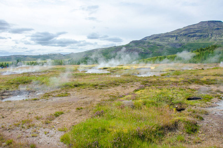 Geysir Strokkur欧洲最大的喷泉