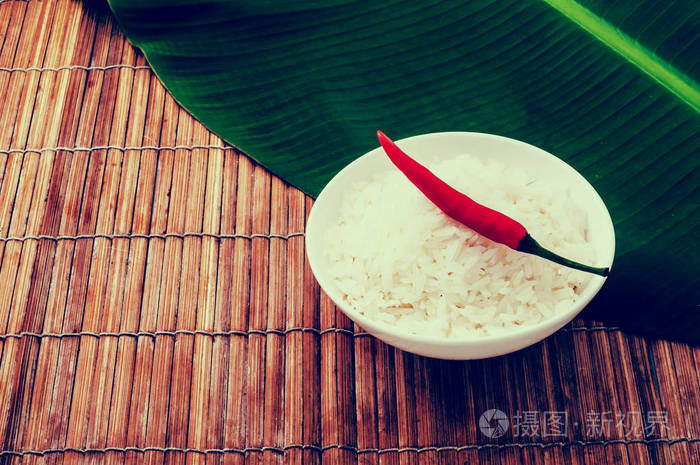 香蕉叶红椒椒饭