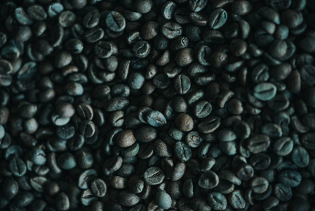 烘焙天然咖啡豆质地特写图