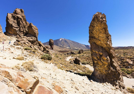 Teide , Teide 国家公园, 西班牙, 欧洲的熔岩岩石