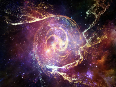宇宙元素系列。数学科学教育与现代技术学科的空间与星的排列