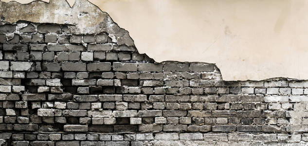 混凝土旧墙表面