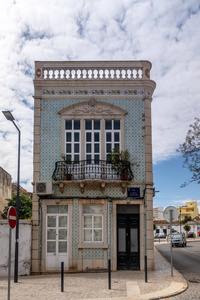 葡萄牙城市典型建筑的视图