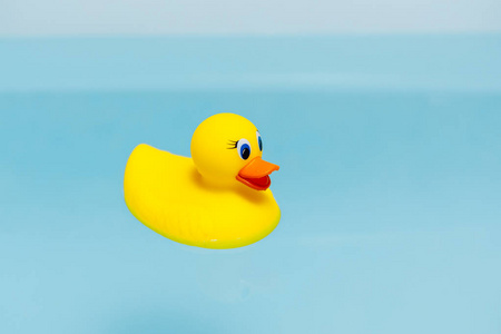 浴缸蓝水黄胶鸭