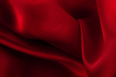 抽象丝绸豪华背景, 一块布, 深红色布料纹理照片
