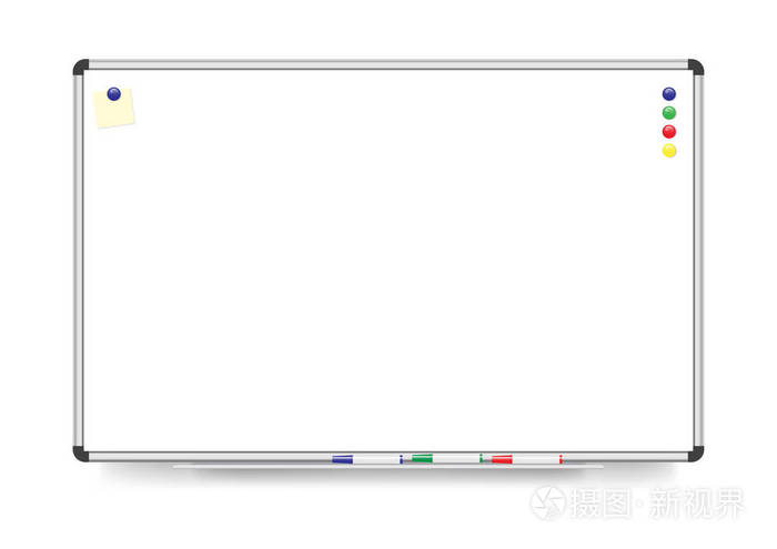 矢量插图, 白色背景上与复制空间隔绝的白板插画-正版商用图片0umbxa