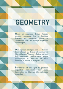 抽象几何背景与文本的地方