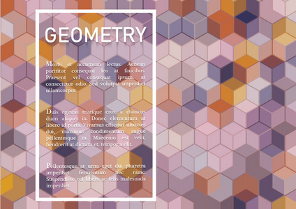 抽象几何背景与文本的地方