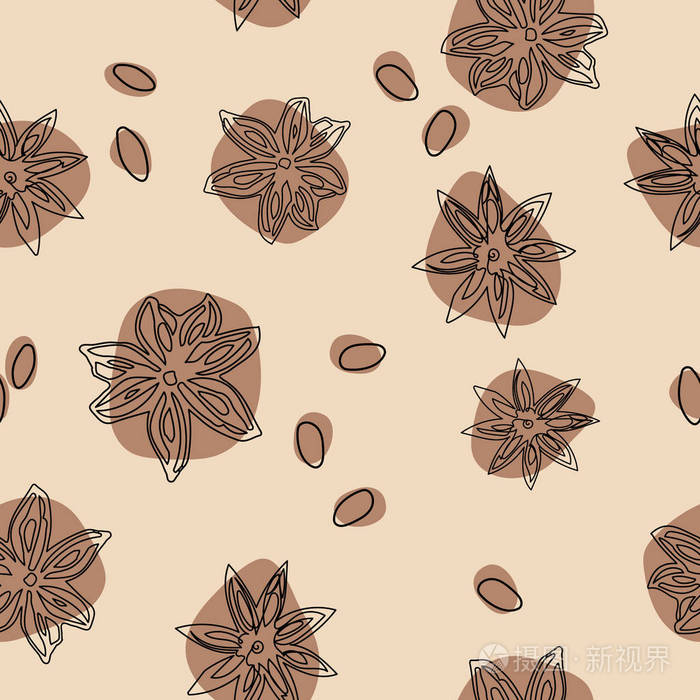 插画 八角形矢量无缝图案.抽象模式平躺, 顶部视图.eps