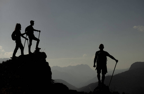 知识高峰登山跟随山脉照片