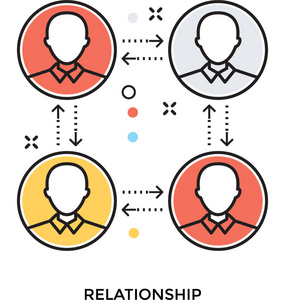 关系平面向量图标