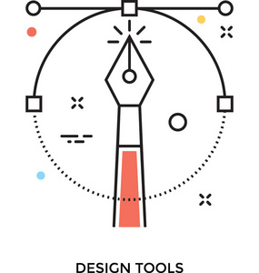 设计工具平面矢量图标