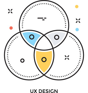 用户体验设计彩色矢量图标