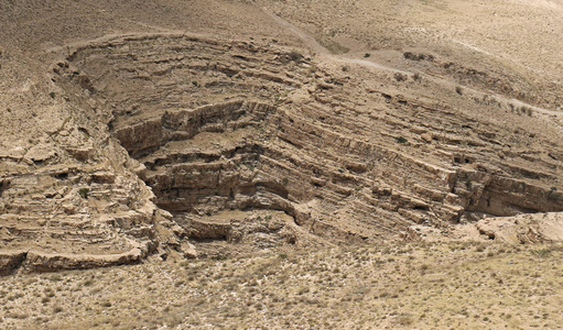 以色列犹太沙漠石山景观