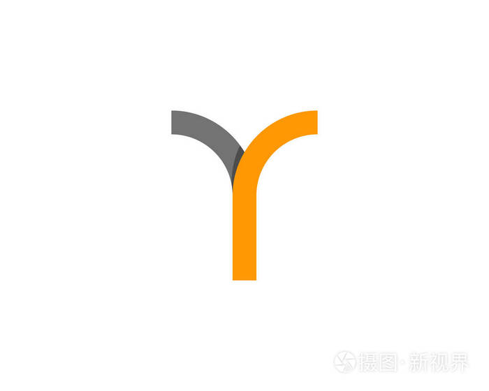 字母y 图标徽标设计元素