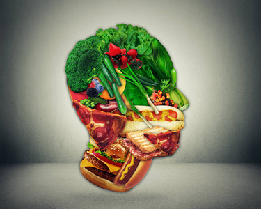 半快餐和蔬菜塑造作为人面孔作为饮食变化的标志从垃圾到健康生素食的生产