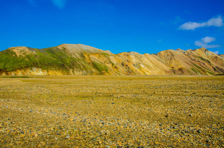 Landmannalaugar惊人的景观在冰岛