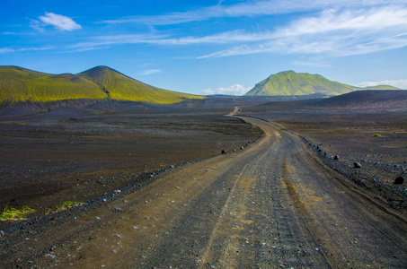 Landmannalaugar惊人的景观在冰岛