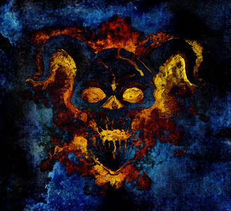 死亡符号, 黑魔法概念.神秘, 深奥和万圣节插图照片