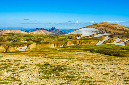 Landmannalaugar惊人的景观在冰岛