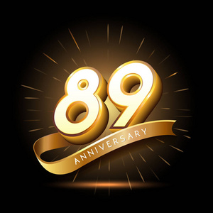 89年黄金周年纪念标志, 装饰背景