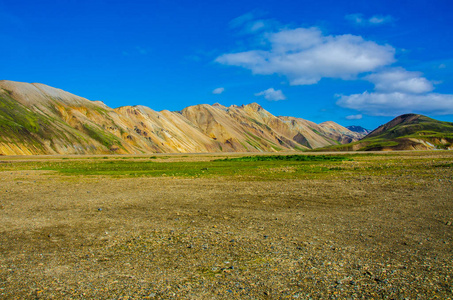 Landmannalaugar惊人的景观在冰岛