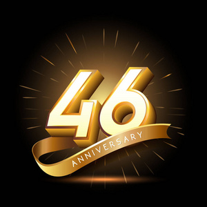 46年黄金周年纪念标志, 装饰背景