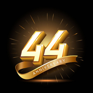 44年黄金周年纪念标志, 装饰背景