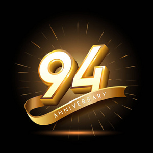 94年黄金周年纪念标志, 装饰背景