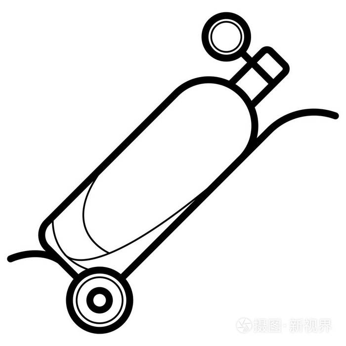 氧气罐图标矢量插画-正版商用图片0unlwe-摄图新视界