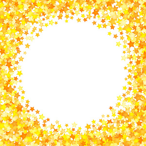 矢量黄星背景元素平面样式