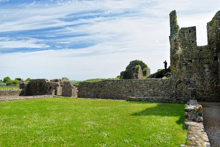 霍尔修道院, 毁坏的 Cistercian 修道院在卡舍尔的岩石附近, 县雷里, 爱尔兰
