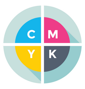 Cmyk 彩色矢量图标