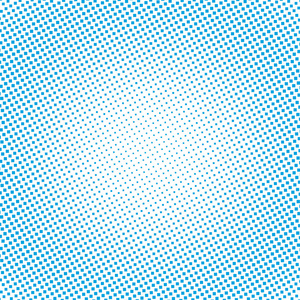 半色调插图。背景上的点。蓝色和白色的几何图案。抽象向量例证。现代质感
