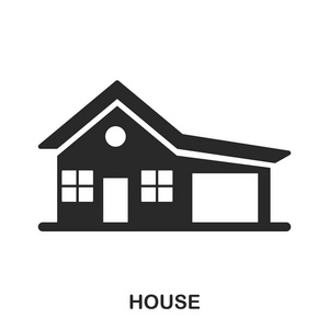 房子的图标.线条样式图标设计.ui.住宅图标的插图.