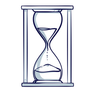 沙漏插画图片