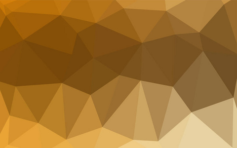 浅橙色矢量多边形背景。优雅明亮的多边形插图与渐变。多边形设计可用于您的网站