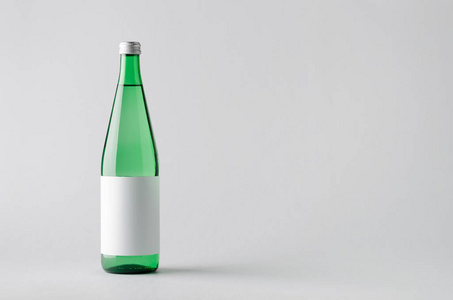 水瓶模型空白标签