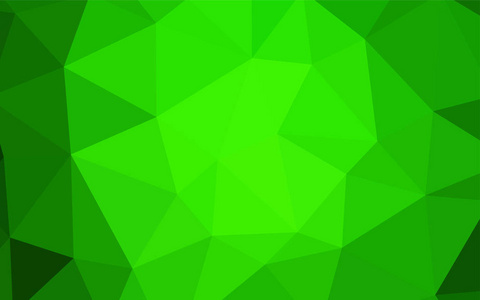 浅绿色矢量多边形的抽象布局。明亮的彩色插图与三角形。新模板为您的品牌书