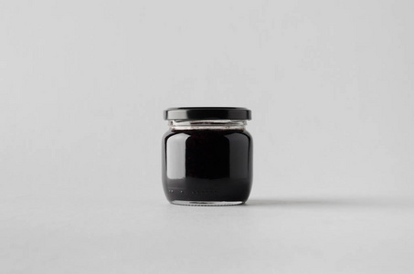 黑莓果酱罐子模型图片