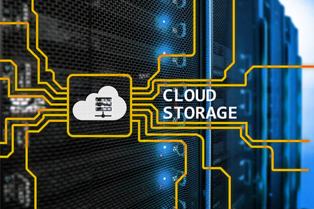 蓝色科技云数据图片