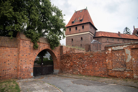 malbork 城堡中世纪日耳曼城堡在波兰摄影图