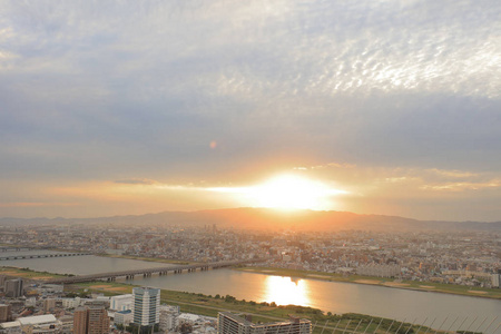 日本大阪梅田蓝天大厦景观