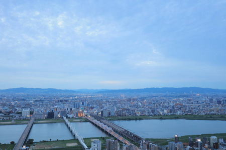 日本大阪梅田蓝天大厦景观