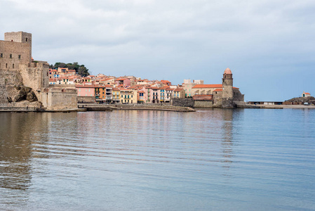 Ansa de la Baleta在Collioure Languedoc Roussillon Midi Pyrene