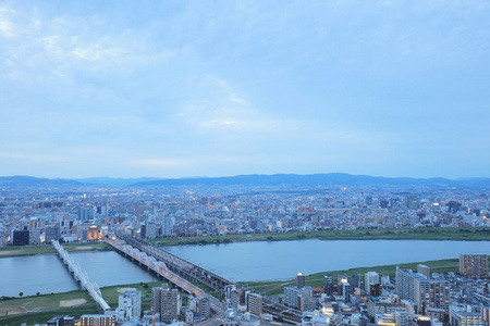 日本大阪梅田蓝天大厦景观