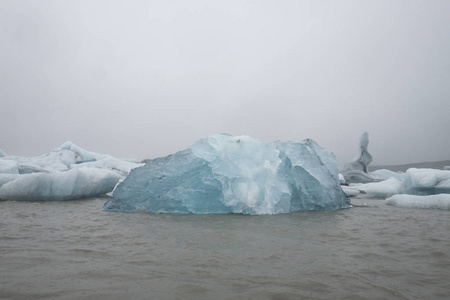 冰岛南部冰川融化图片